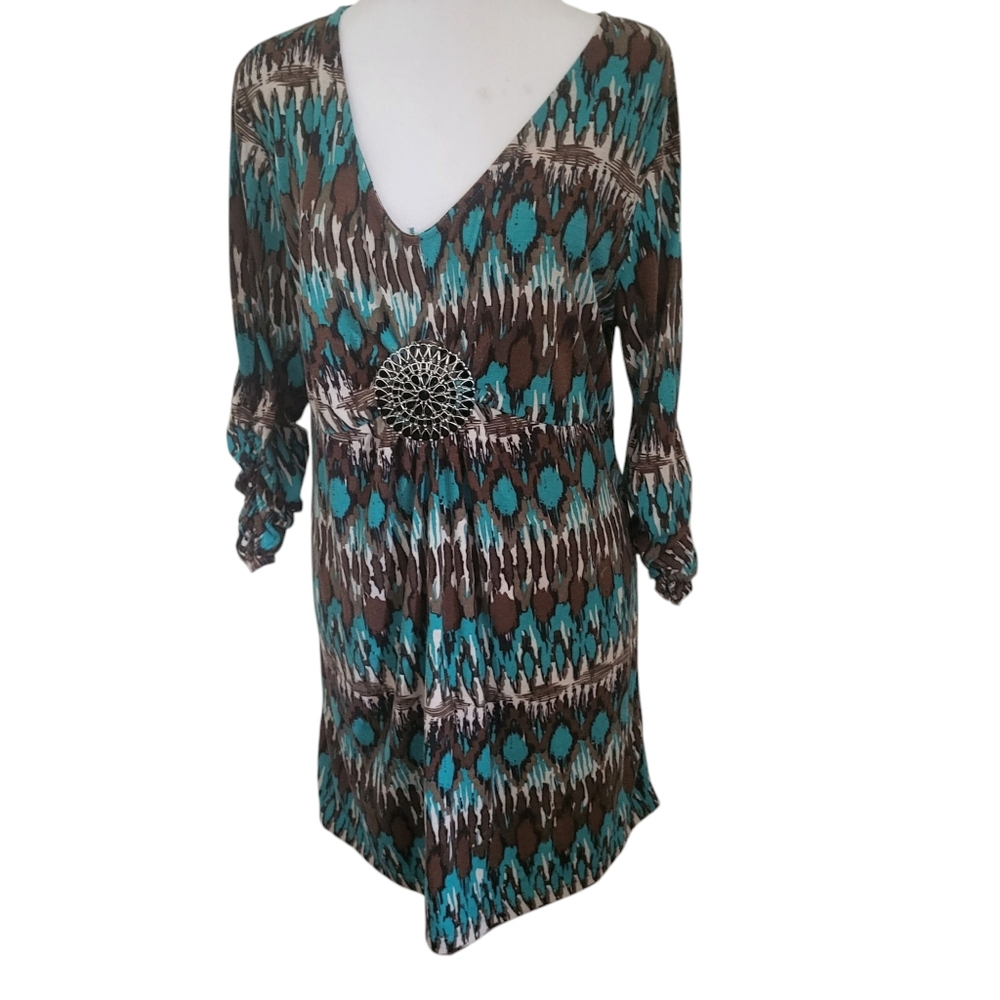 Loving It Plus Abstract Tunic sz 1X